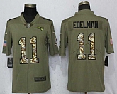 Nike Patriots 11 Julian Edelman Olive Camo Salute To Service Limited Jersey,baseball caps,new era cap wholesale,wholesale hats
